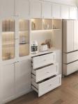 Hotel Restaurant Luxury Sideboard Cabinets Integrated Wall Embedded Refrigerator