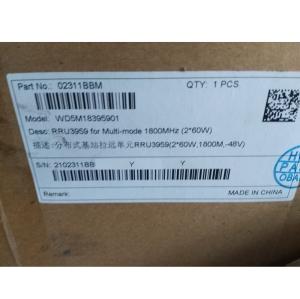 China Huawei RRU3959 1800MHz 02311BBM WD5M189501 02311BBL WD5M18395902 2*60W -48V DC 2100MHz 02311LFH GSM WCHMA factory