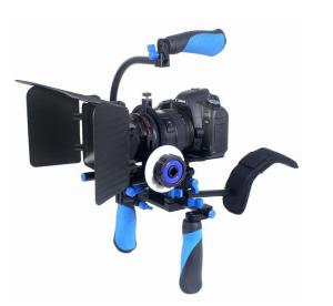 China DSLR RIG Kit - Shoulder Mount RL-02 + Follow Focus + Matte box Kit For dv / hdv / dslr factory