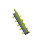 Brass Pin PCB Header Connector One Row Straight Right Angle Wear Resistant