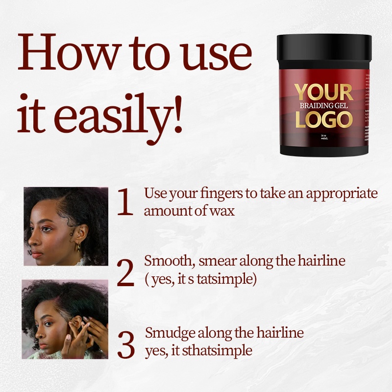 Extra Hold Hair Wax for Twists Hair Styling Braid Locking No Residue Moisturizing