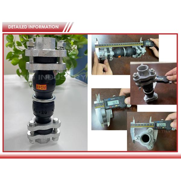 EPDM Rubber Threaded Union Expansion Joint with Double-Ball Threaded Connection