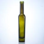 375ml Dark Green Olive Oil Glass Bottles Acid Etch Surface Handling and Tall