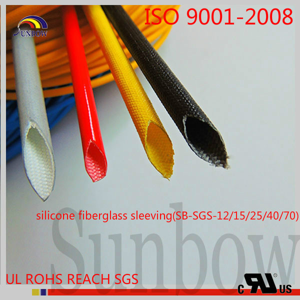 H Class Motors Fiberglass Expandable Sleeve Coated with Silicone Resin -60ºC ~ 180ºC