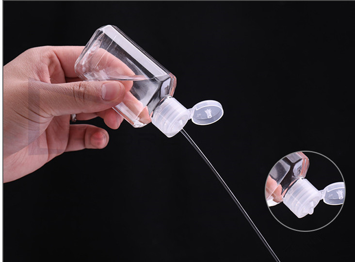 10ml 20ml 30ml 50ml 100ml Flip Top Cap Pet Plastic Bottle for hand sanitizer