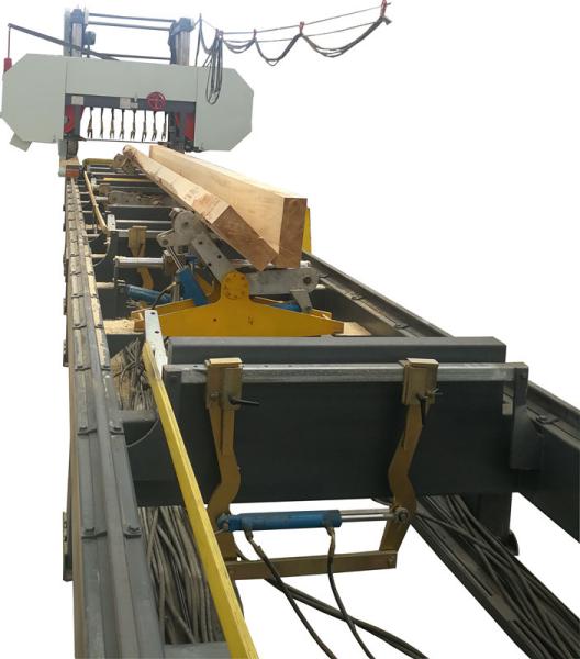Latest hydraulic horizontal wood band sawmill large size wood cutting horizontal