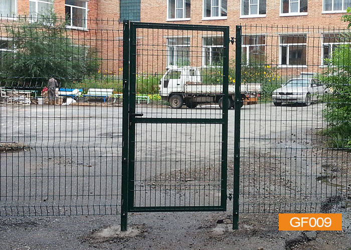 40x40mm Green Pvc Coated Wrought Iron Side Gates