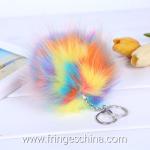 Wholesale Colorful Fake Fur DIY Pom Pom Ball For Handbag Costume Keychain