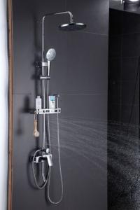 China Hydraulic Electrogenerating SUS314 Rainfall Thermostatic Shower Chrome finished factory