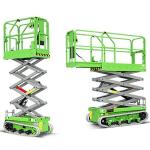 6 - 10m Hydraulic Crawler Wheel Scissor Lift 450kg Mobile Lifting Work Platform