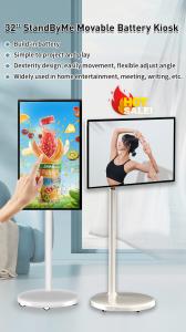China 21.5/27/32 Inch Android OS Smart Display With 5H Battery Stand By Me Moniter factory
