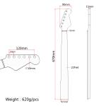 High Gloss Matte Finish ST Guitar Neck Canada Maple 22 Frets C Shape