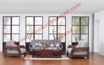 Solid Wood Sofa with Upholstery for Luxury Living Room Made in China