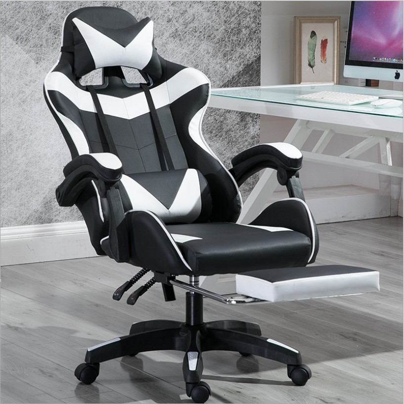 Modern Design PVC Leather Gaming Chair Backrest Adjustable 90-180 for Ultimate Support