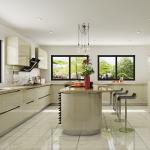 Pull Out Basket Melamine Kitchen Cabinets White Kitchen Pantry OEM