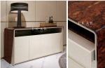 Modern Dining Room Cabinet Italian Design Veneer High Gloss Sideboard W006D7