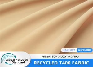 China Recycled PET T400 Polyester Waterproof Eco 50D Winter Jacket Fabric factory