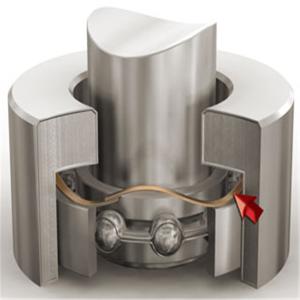 MST Phosphor Copper / Brass Single Turn Overlap Wave Spring With Gold Plating /