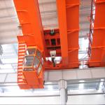 50 Ton Double Beam Electric Traveling Bridge Crane Cabin Control