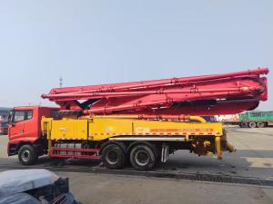China Secondhand Pump Cement Truck 43m 24m For Pouring Foundations factory
