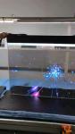 55'' 30'' Self Emission Capacitive Touch Display PCAP Table Stand Transparent