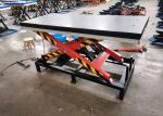 Electric Mobile Hydraulic Lifting Table Trolley With Fork Pocket 1300x850mm
