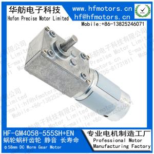 China 2800mA 24V 280RPM 5N.M DC Worm Gear Motor GM4058-555SH factory