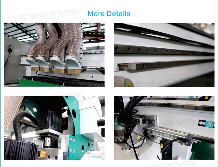1325 Woodworking CNC Router with 0.02mm Repeatability and 0-18000rpm Spindle Speed