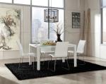Tempered Glass Top Extendable Glass Table DT-970 90cm Width For Showroom