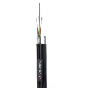 China Figure 8 Fiber Optic Cable Aerial GYTC8S Self-Supporting 6 Core SM G652D PE factory