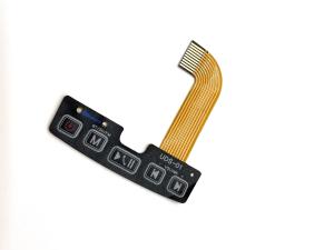 China Texture Mylar Side LED Backlight Membrane Switch With Molex 0.5MM Pitch factory