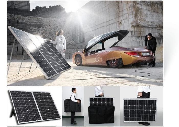 Monocrystalline 100w Folding Solar Panels For Camping