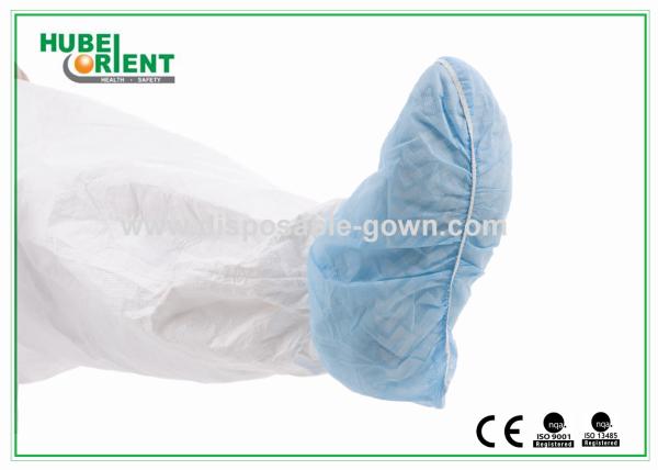 Hospital sue anti-bacterial PP Non-Slip Shoe Cover Disposable Use With Striped