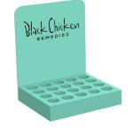 Green Recyclable Cosmetic POP Display OEM ODM Lipstick Counter Display