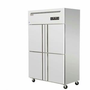 China Four Doors Stainless Steel Double Temperature Large Capacity Refrigerator Freezer Commercial factory