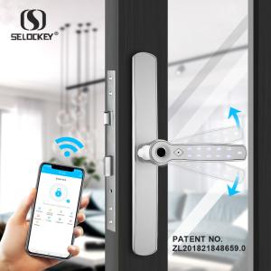 China WIFI Keyless Aluminum Door Fingerprint Bluetooth Gate Locks factory