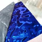 Sapphire Color Stainless Steel Sheet Laser Cut Mirror Finish Wall Cladding