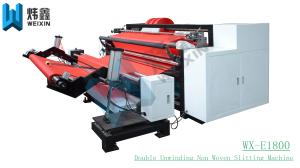 China Double Rewinding Automatic Slitting Machine For Non Woven Fabric Paper Roll factory