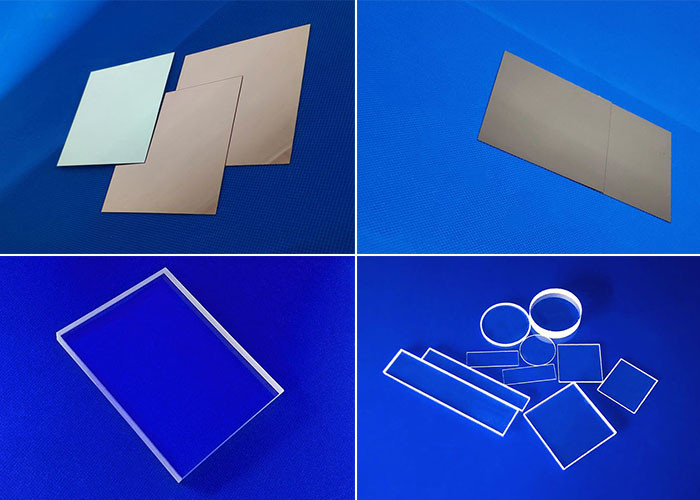 Optical Industry Quartz Glass Products Light Weight Customizable Transparent Color