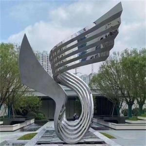 China Polished Contemporary Garden Sculpture Stainless Steel For City Decoration factory