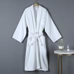 Hotel Cotton Bathrobe Hypoallergenic and Soft Medium Length Nightgown for Adults
