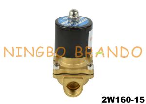 China 2W160-15 1/2&quot; Semi-Diaphragm Brass Solenoid Valve 110V AC 12V DC factory