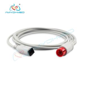 China Durable Reusable IBP Cable 1M Length Spacelabs &amp; Mindray Compatible factory