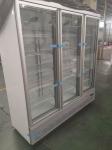 Vertical air-cooled refrigerated three door glass large capacity beverage