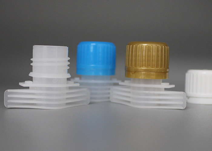 Food Grade Plastic Spout Caps / Reclosable Screw Cap Resist To 83 Degree