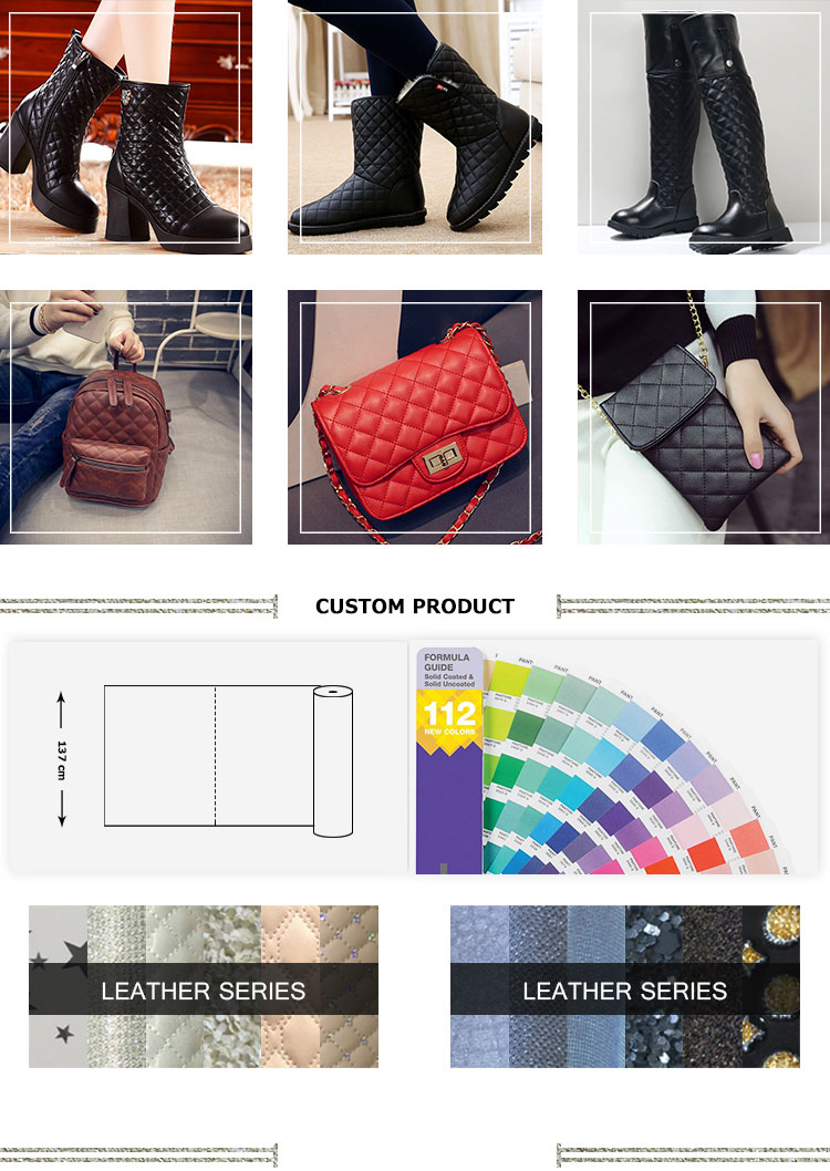 Synthetic Leather Material Embroidered Shoe leather