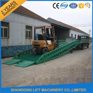 China Adjustable Hydraulic Portable Loading Ramps for Trucks , Storage Container Ramps factory