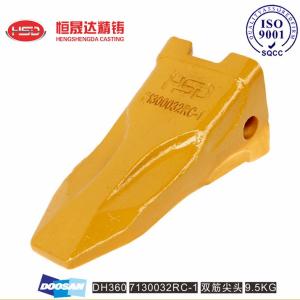 China DH360 71300032 DOOSAN Excavator Bucket Teeth Optimized Tooth Shape Structure factory