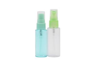 China Plastic Fine Mist Sprayer Bottle 60ml Cylinder Matte Transparent factory