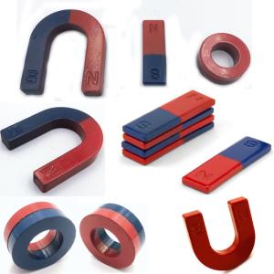 China Various Shape Red Blue Paint Y30 Ferrite Magnet For School factory